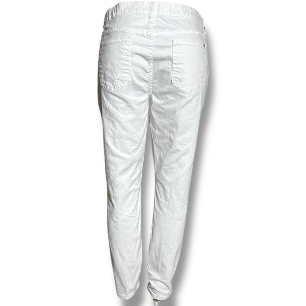 Tommy Hilfiger Women's Bright White Denim High Rise Tapered Size 16 Skinny Jeans - Picture 7 of 16